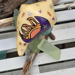 🏝️Hand-painted conch shell